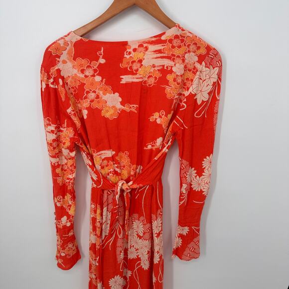 FREE PEOPLE Mixed Print Twist Dress // M - Picture 11 of 14